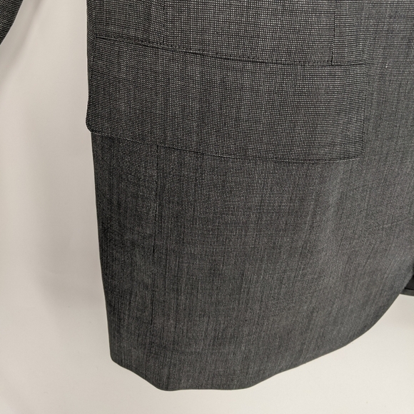 Vintage Brooks Brothers Sport Coat Suit Jacket Pure Wool Gray Two-Button 43L - Picture 6 of 12